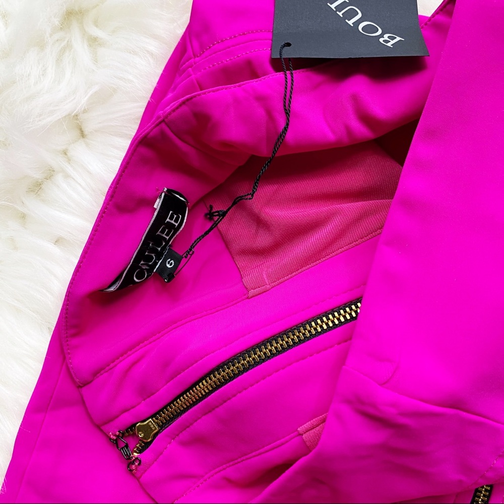🌺NWT🌺Boulee Neon Pink Levi Mini Skirt - Picture 8 of 10